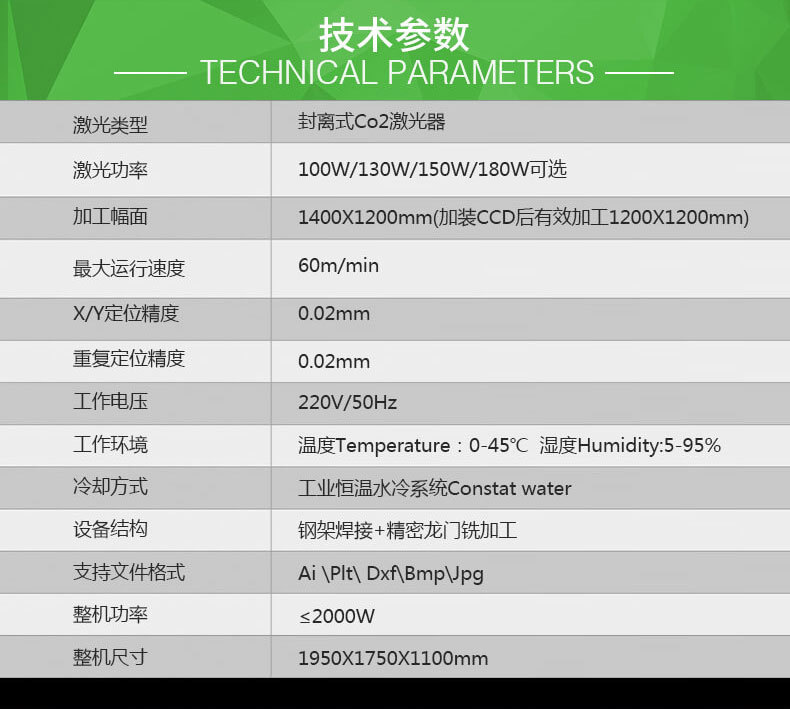 Q3激光雕刻機(jī)的參數(shù)