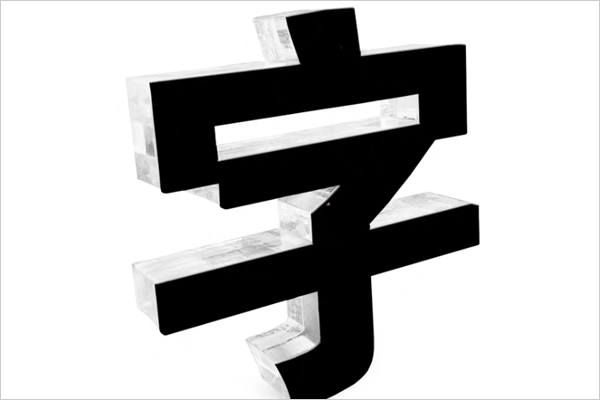 激光雕刻機(jī)切割的水晶字